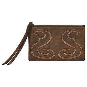 WEATHERED BROWN W/BOOT STITCH WALLET by TONY LAMA