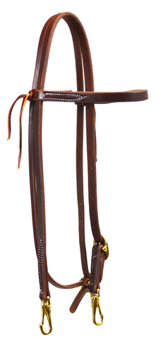 Single Buckle Browband Headstall with Snaps