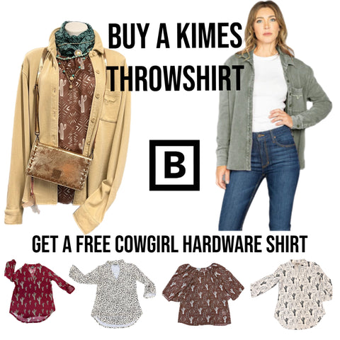 Free Shirt With Purchase of Kimes Throw Shirt