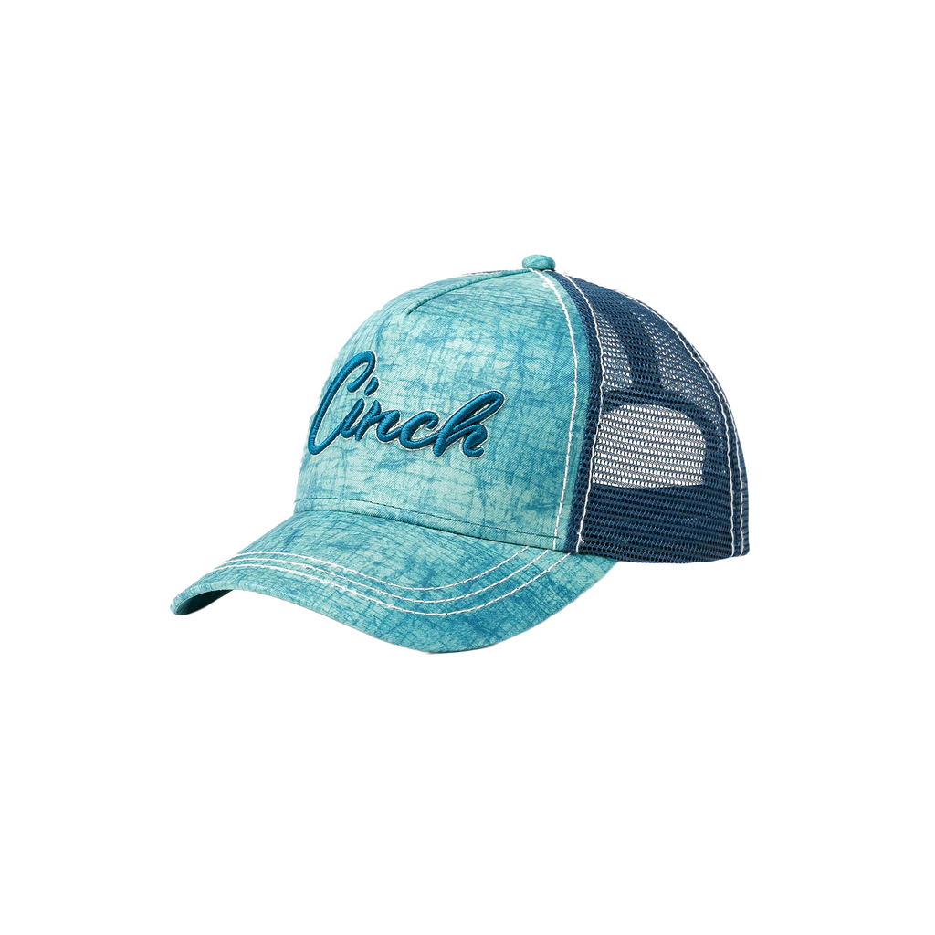 LADIES TEAL AND BLUE LOGO CAP BY CINCH JEANS Block Saddle Company, LLC