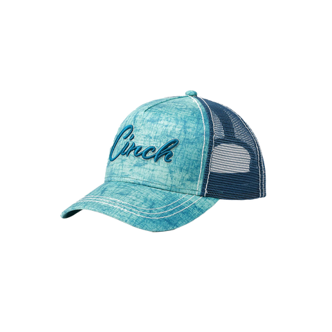 LADIES TEAL AND BLUE LOGO CAP BY CINCH JEANS
