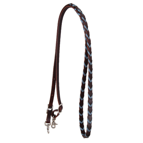Silver Laced Leather Reins by Oxbow Tack
