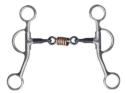 Argentine Dog Bone Snaffle With Copper Rollers