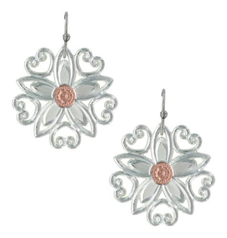 Montana Silversmith Silver Floral Earrings