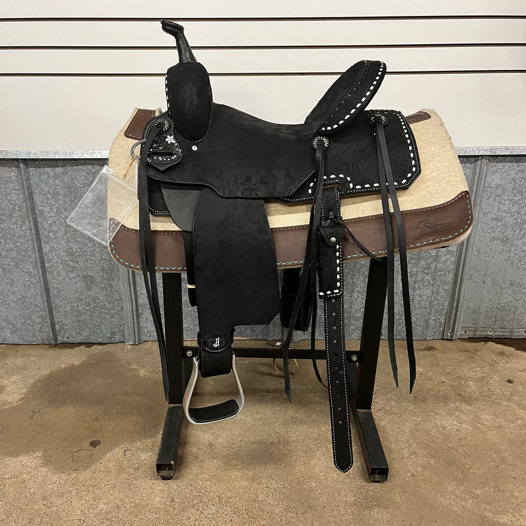 14.5” Double J Pozzi Barrel Saddle Block Saddle Company, LLC