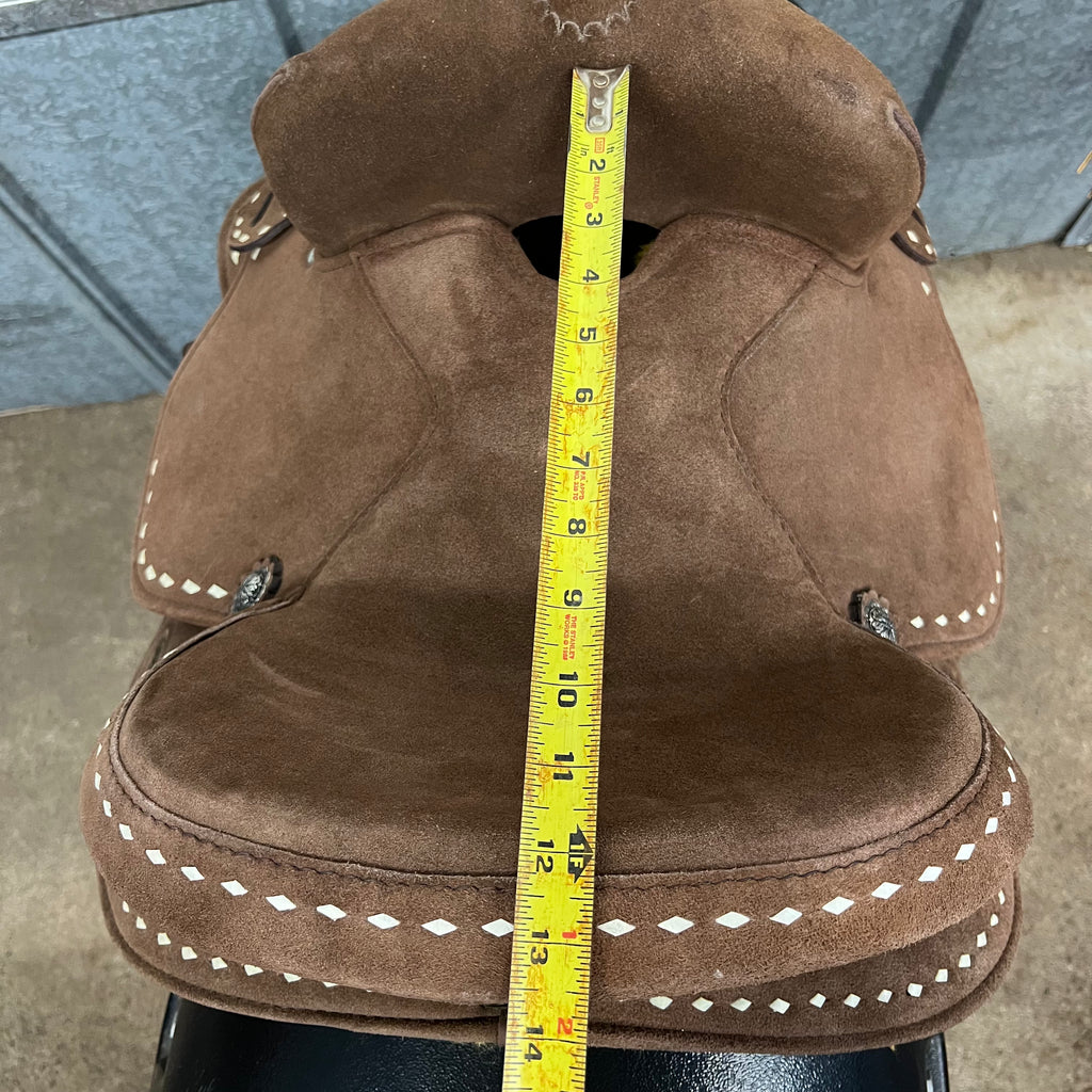 STRATFORD SUEDE YOUTH BARREL SADDLE BY KING SERIES Block Saddle Company, LLC