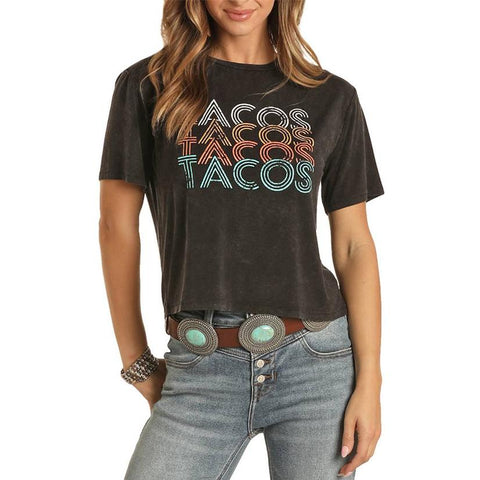 TACOS TEE BY ROCK & ROLL COWGIRL