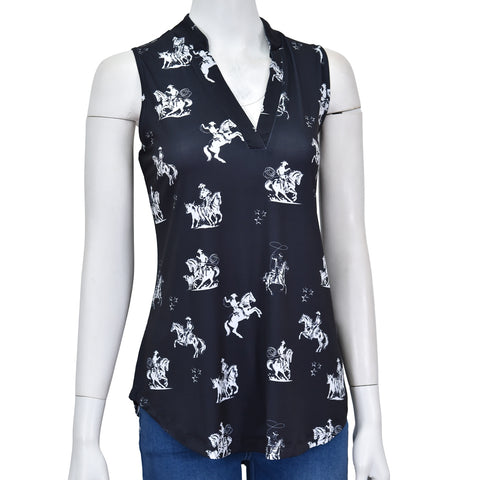 Desert Bronc HiLo Tank Top BY COWGIRL HARDWARE