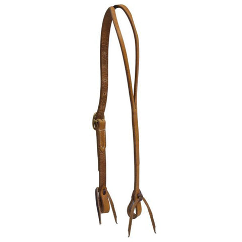 Split Ear Headstall with Brass Buckle