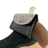 Weathered Steer Leather Pommel Pouch