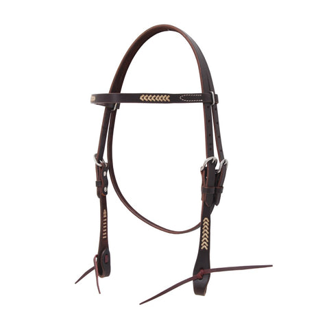 Sonoma Browband Headstall with Rawhide Arrows by Oxbow Tack