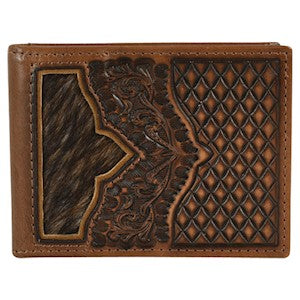 BRINDLE INLAY BIFOLD WALLET by JUSTIN BOOTS