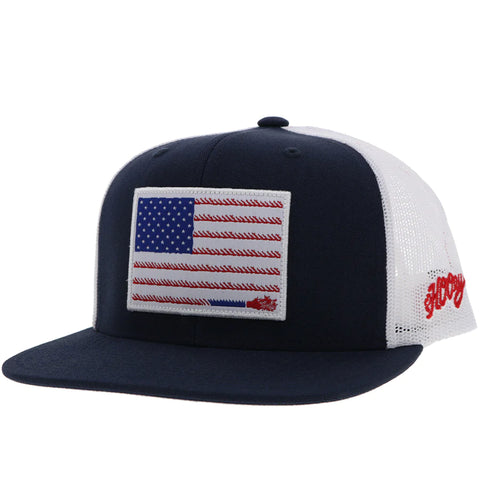 HOOEY "LIBERTY ROPER" RED/WHITE/BLUE HAT