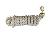 10' Braided Cotton Lead with Brass Snap