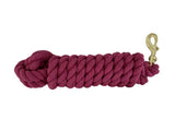 10' Braided Cotton Lead with Brass Snap