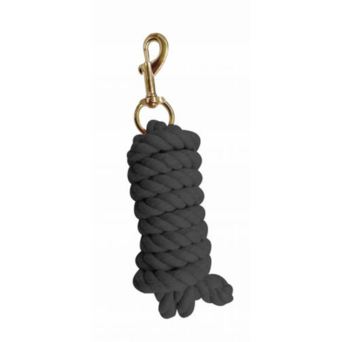 9 Ft Cotton Lead Rope with Brass Plated Snap