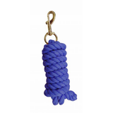 9 Ft Cotton Lead Rope with Brass Plated Snap