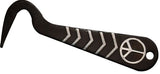 Peace Sign Silver Engraved Hoof Pick