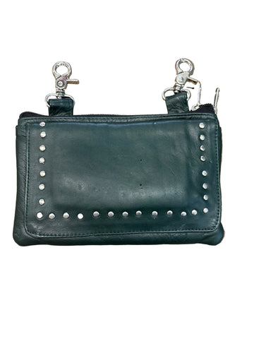 Green Ladies Clip on Bag with shoulder strap