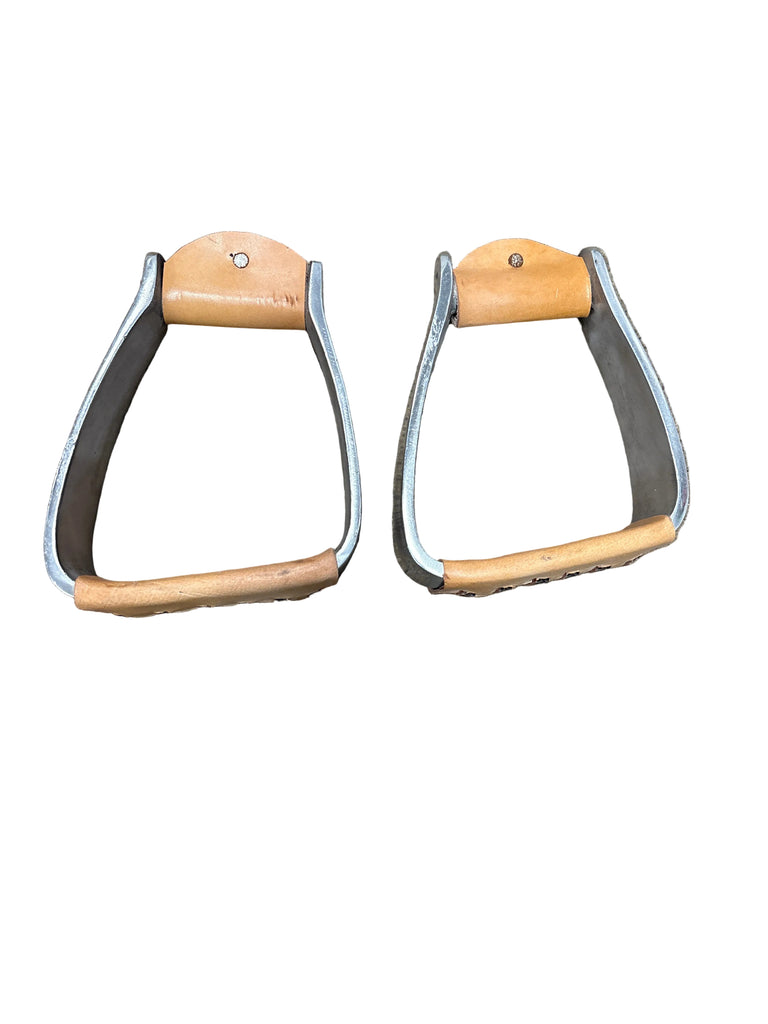 Slanted Aluminum Roper Stirrups – Block Saddle Company, LLC