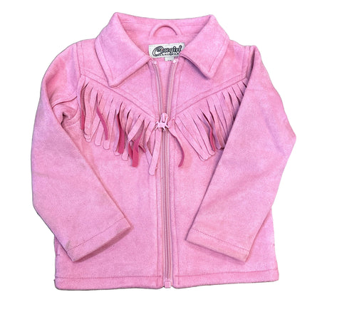 Faux Suede Fringe Toddler Jacket BY COWGIRL HARDWARE