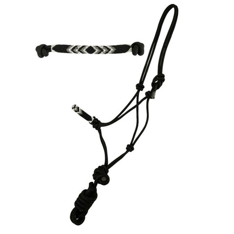 Cowboy Knot Halter with Beaded Nose Band