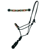 Cowboy Knot Halter with Beaded Nose Band