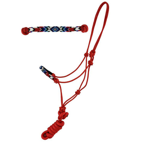 Cowboy Knot Halter with Beaded Nose Band