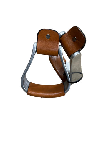 Pony/Youth Aluminum Stirrups With Rubber Tread