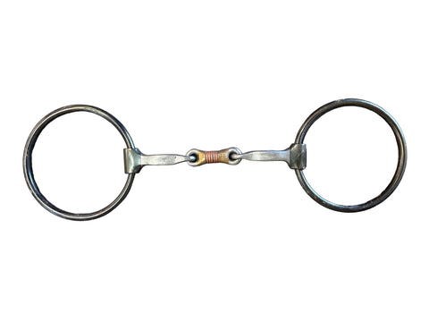 Dutton Square Mouth with Dogbone Ring Snaffle  R-63