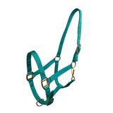 Cob Size Triple Ply Nylon Halter with Brass Hardware