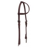 Leather One Ear Headstall with Basket Tooling