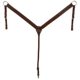 Leather Breastcollar with Barbed Wire Tooling