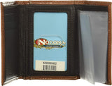 Basket Stamp Circle Concho Buckstitch Tri-fold Wallet BY NOCONA