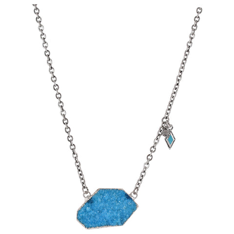 TURQUOISE DRUSY NECKLACE by JUSTIN BOOTS