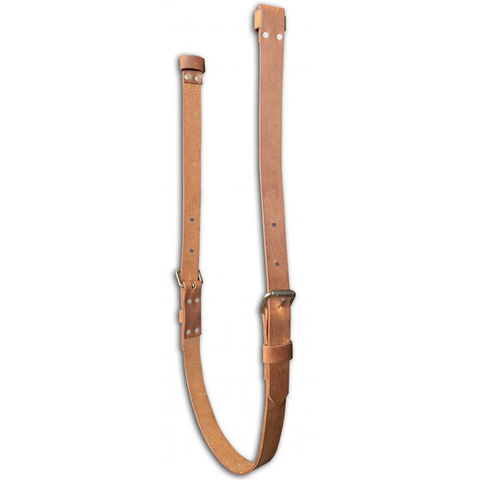 Leather back cinch with billet straps