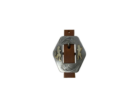 One Ear Headstall with Devil and Angel Overlayed Buckle