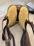 13” Double J Feather Lite Barrel Saddle