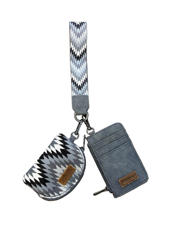 Wrangler Southwest Art Dual Pouch Wristlet