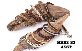 Round Braided Horsehair Bracelet with Beads