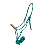 Braided Nose Cowboy Knot Halter with Lead