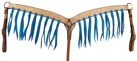 1 3/4" Rough Out and Tassel Breast Collar