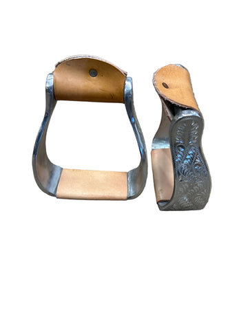 Engraved Aluminum Stirrups