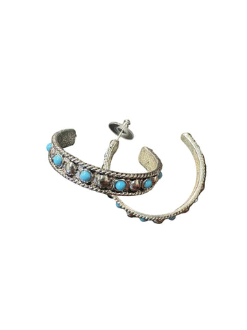 Turquoise Dot Earrings