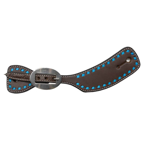 Women's Turquoise Buckstitch Spur Strap by Professional’s Choice