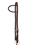3/4" Slip Ear Headstall - Antique Copper Dotted Buckle