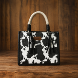 Cowprint Wrangler Crossbody Handbag