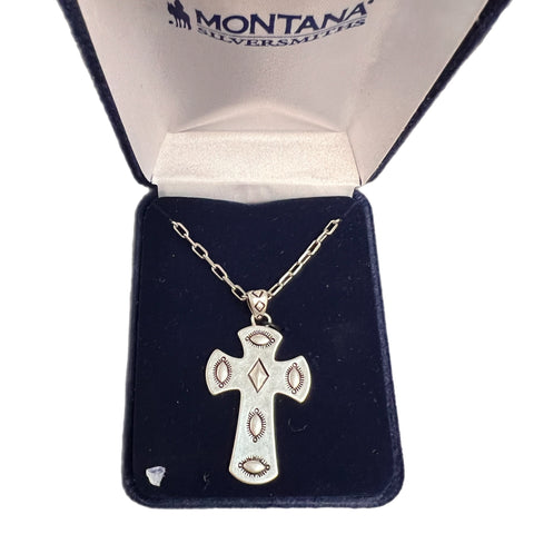 Men's Cross Necklace by Montana Silversmith's