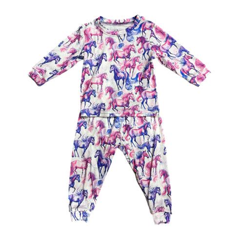 Pink / Purple Wild Horse Print Playset
