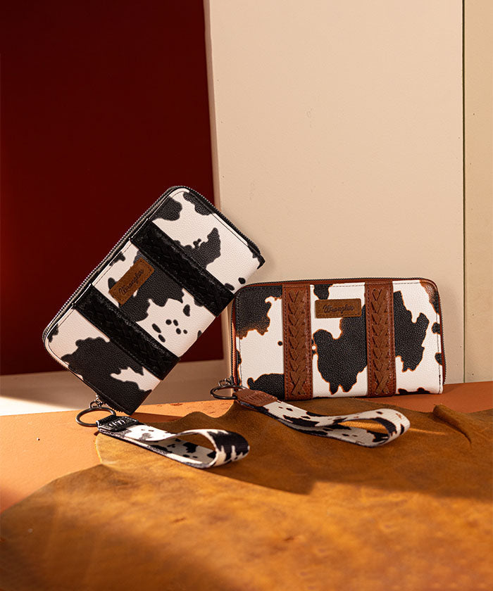 WRANGLER COW PRINT WALLET – Block Saddle Company, LLC
